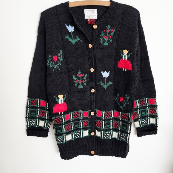 Vintage hand knit Susan Bristol sweater cardigan - Picture 2 of 7